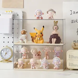 Blind Box Storage Display Rack, Desktop Transparent Handmade Rack, Acrylic Dustproof Box, Home Organizer for Living Room Bedroom