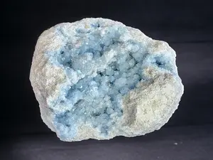 Extra Large Blue Celestite Crystal Cluster natural crystal