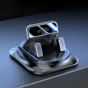 Car Navigation Holder 360 Degree Adjustable, Single Hand Operation, No Obstructed View, Safe Driving Accessory for Drivers