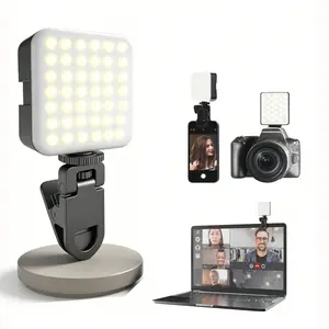 Portable LED Clip Light for Photography, Ideal for Smartphone & Laptop, Perfect for Selfies, Live Streams, Zoom Meetings, Outdoor Use, Selfie Led Lights, Electronic Gadgets