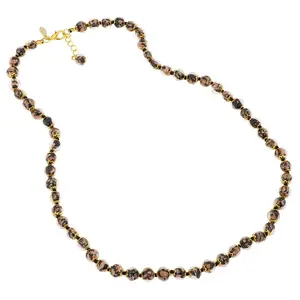 Glass Of Venice Murano Glass Sommerso Long Necklace - Black