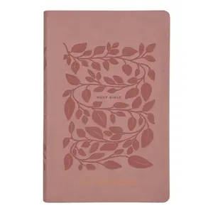 Custom Personalized Pink NLT Holy Bible | Medium Print | Faux Leather Vine Design - Tiktok