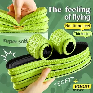 3 Pairs Ultra-Comfortable Insoles with Arch Support Soft Breathable Shock-Absorbing Replacement for Sports & Casual Shoes Orthopedic Gel Memory Foam Unisex Design Footwear Tactical Bedroom 4d  shoe  cloud  insoles