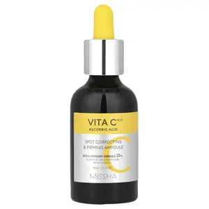 Missha Vita C Plus Ascorbic Acid, Spot Correcting & Firming Ampoule, 1.01 fl oz (30 ml)