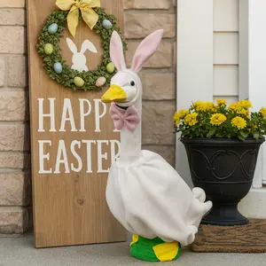 Easter Porch Goose Outfit – Cute Bunny Costume for Spring Home Decor