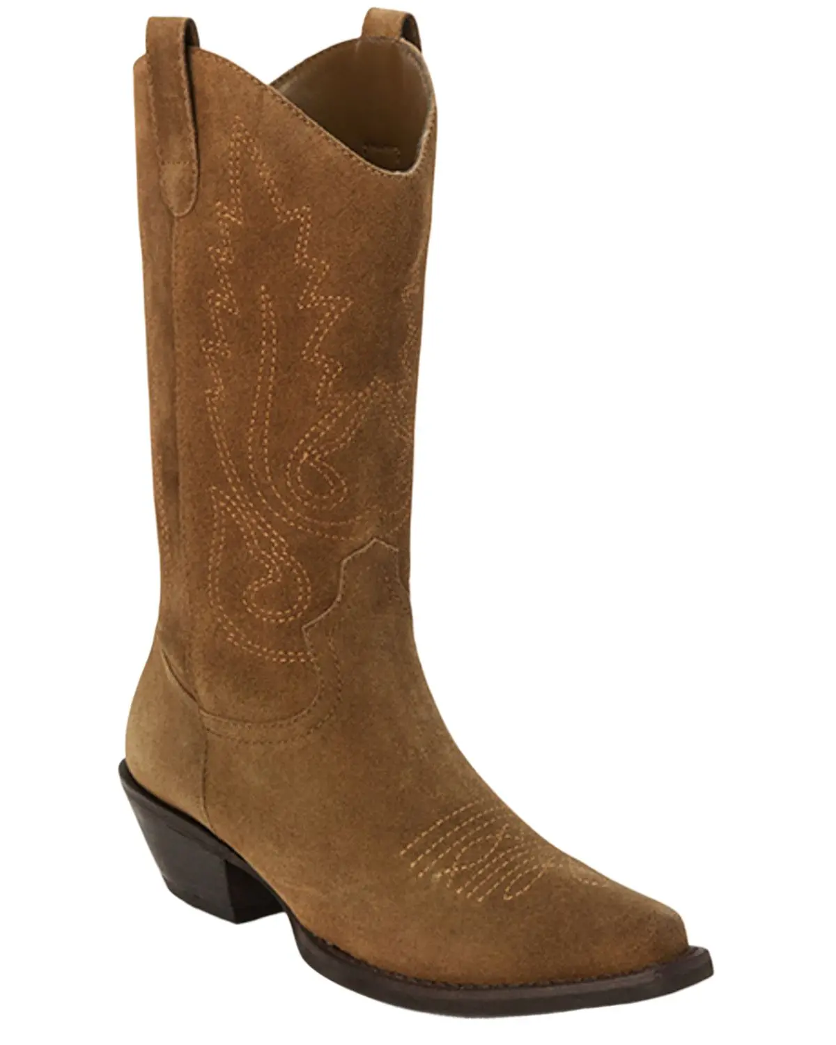 Matisse Women's Women'S Gaucho Suede Western Boot Snip Toe - Gaucho-Brn