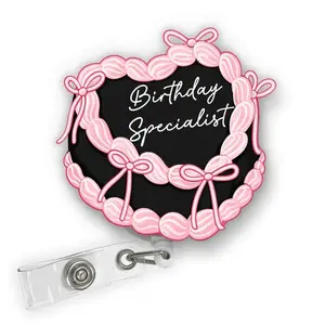 Birthday Specialist Badge Reel Retractable NICU ID Holder Cute Gift for L&D Neonatal Nurses