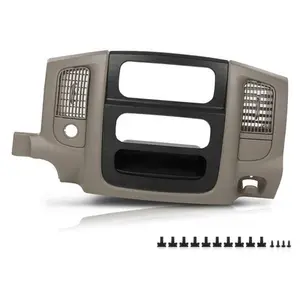 Fit For 2002-2005 Dodge Ram Dash Bezel Radio Surround Trim w/ Storage