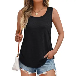 THE WELL KEPT Womens Loose Fit Casual Flowy Tank Tops Square Neck Trendy Sleeveless Summer Tops Clothes Outfits 2025