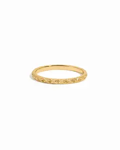 Sami Jewels Simple Geometric Stacking Ring, 925 Sterling Silver Ring, 14K Gold Plated Ring, Dainty Ring, Stackable Rings for Women, Ring for Her