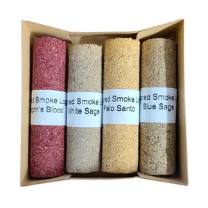 Sacred Log Incense Set – Blue Sage, White Sage, Palo Santo, &amp; Dragon’s Blood