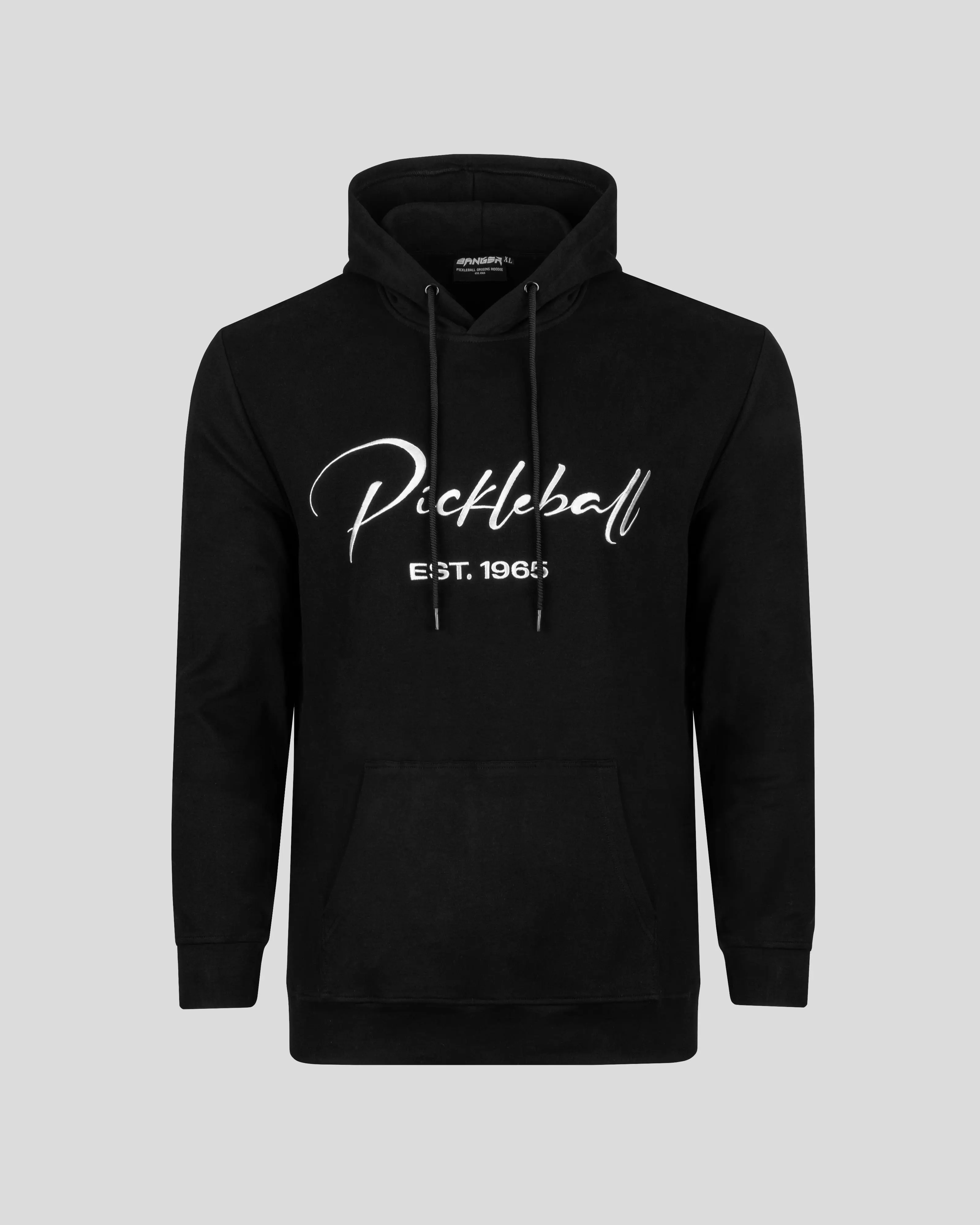 Pickleball Origins Hoodie Soft Cotton and Spandex Blend. Beautiful embroidery with an athletic fit