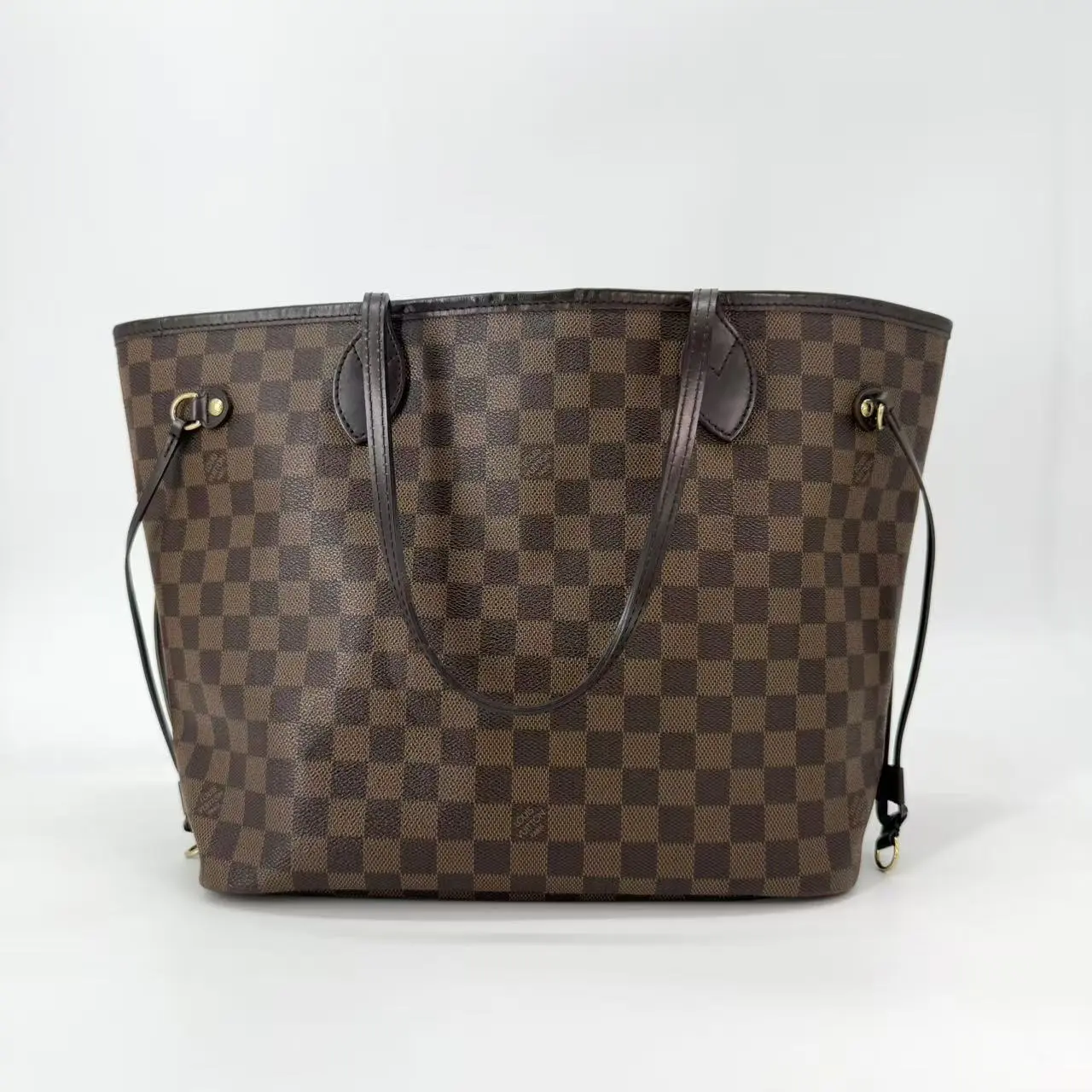 Pre-owned Louis Vuitton Neverfull MM tote bag in Damier Ebene
