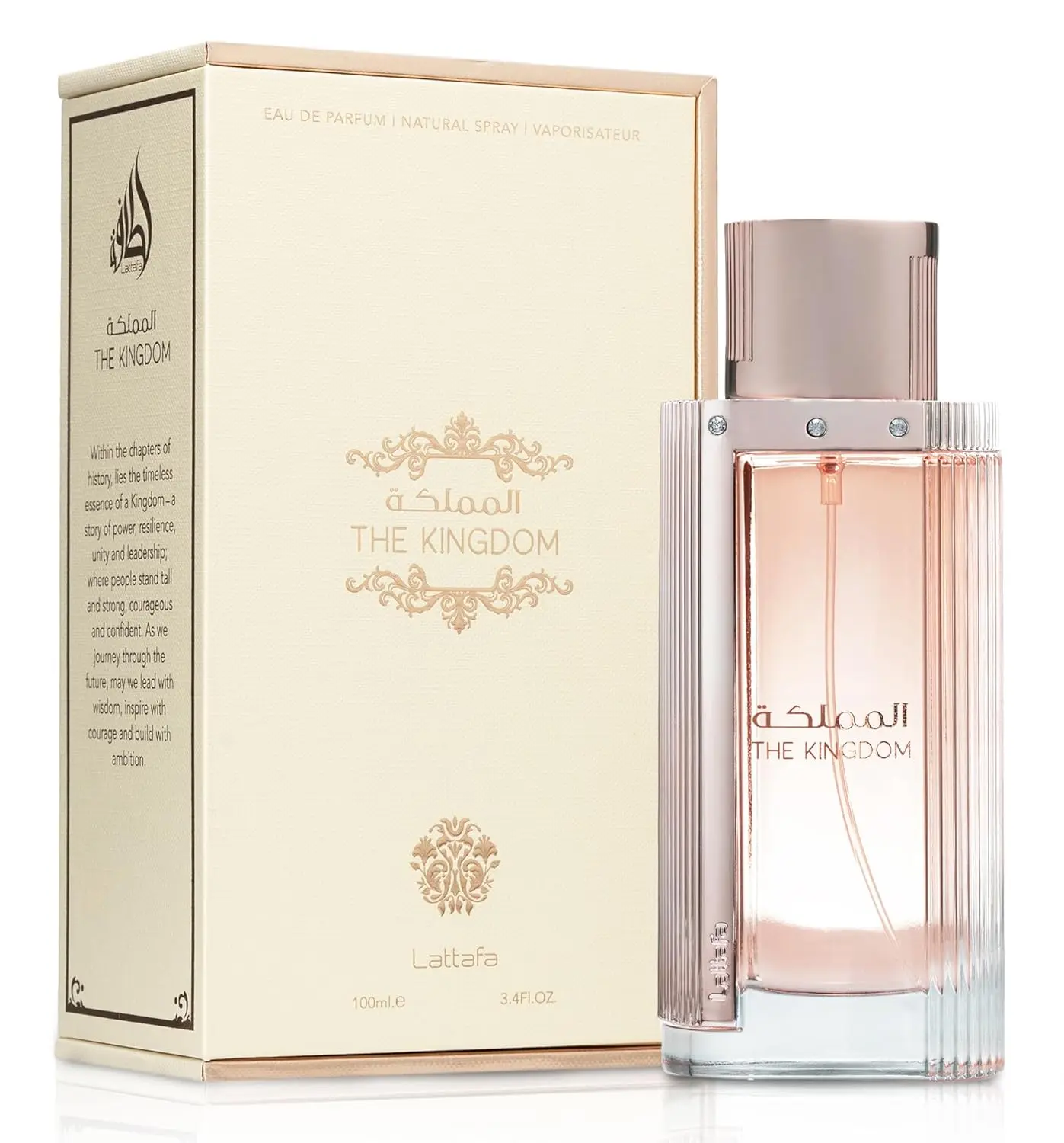 Lattafa The Kingdom Eau De Parfum Spray for Women, 3.4 Ounce
