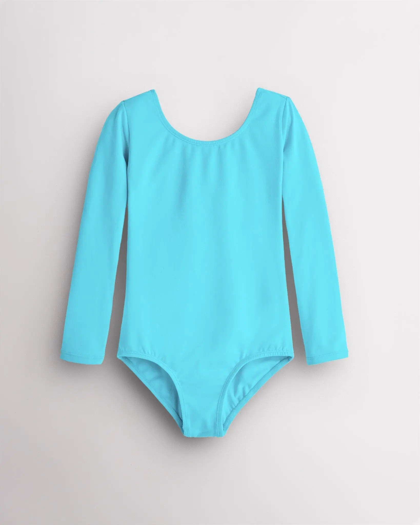 Girls' Long Sleeve Cotton Ballet Leotard - Stretchy, Breathable Dance Garment with Full Front Lining for Young Ballerinas, Leotard Outfit