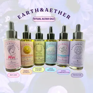 Earth&Aether Spell altar oil- choose your intention: self-love, energy/vitality, success/money, lucid dream, astral communication, protection