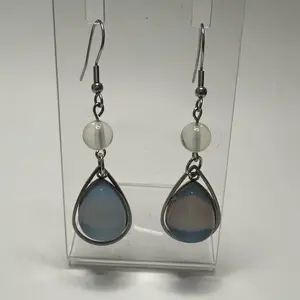 Opalite teardrop earrings