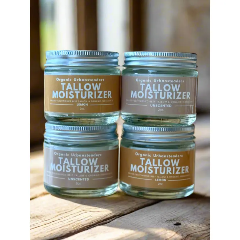 Mixed Bundle: 2 Unscented & 2 Lemon Tallow Moisturizer (4 Jars)