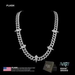 Flash Black Panther Cuban Chain for Men and Women, Hip Hop Jewelry, Rapper Necklace, Jewelry Box, Ideal Anniversary Gift, Birthday Gift,summervibes