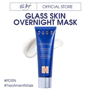 Pier Augé Overnight Face Mask, Moisturizing & Nourishing Facial Mask for Women & Men, 50ml Glow Up Bundle, Hydrating & Radiant Skin Care, No-Rinsing HP-DNA Formula