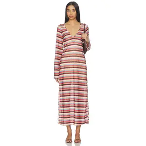 Show Me Your Mumu Staycation Coverup in Sunkissed Stripe