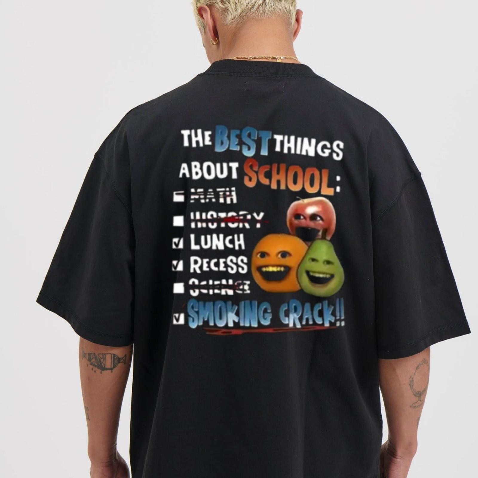 Annoying Orange Ripped Print T-Shirt for Him or Her – Breathable Comfortable Unisex Apparel – Perfect School Gift – Soft Fabric – Easy to Match – Ideal for Daily Wear & Special Occasions – Menswear