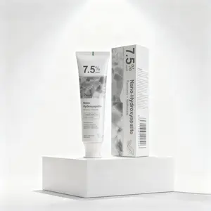 Nano Hydroxyapatite Toothpaste 7.5% Hydroxyapatite Protects Enamel for Sensitive Teeth Gentle Formula Whitens Erases Stains Spearmint Flavor Daily Oral Care Natural Whitening xylitol  toothpaste