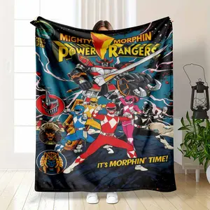 Super Hero Team Flannel Fleece Throw Blanket Colorful Action Comic HD Print Ultra Soft Non Shedding Warm Cozy Lightweight Sofa Bedroom Lounge Movie Night Decor Gift