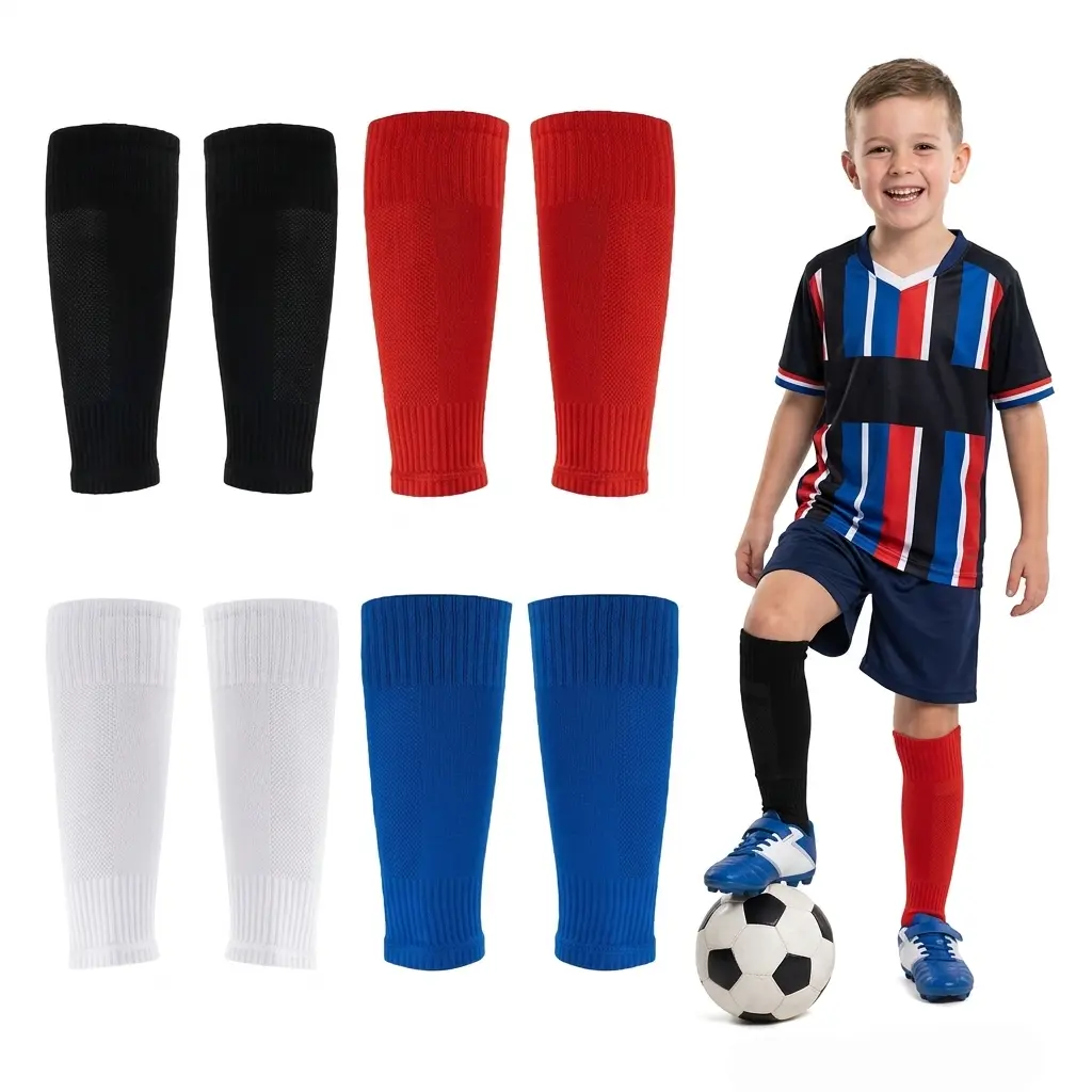 3 Pairs of Breathable Non-Slip Soccer Socks Suitable Boy Girl Football Running And Outdoor Sports Grip Socks for Soccer, Pre Cut Football Socks