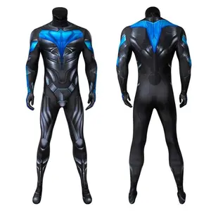 BlueNight Cosplay Wing Costume Zentai Suit 3D Printed Halloween Spandex Bodysuit Fancy Dress Halloween Costumes for Men