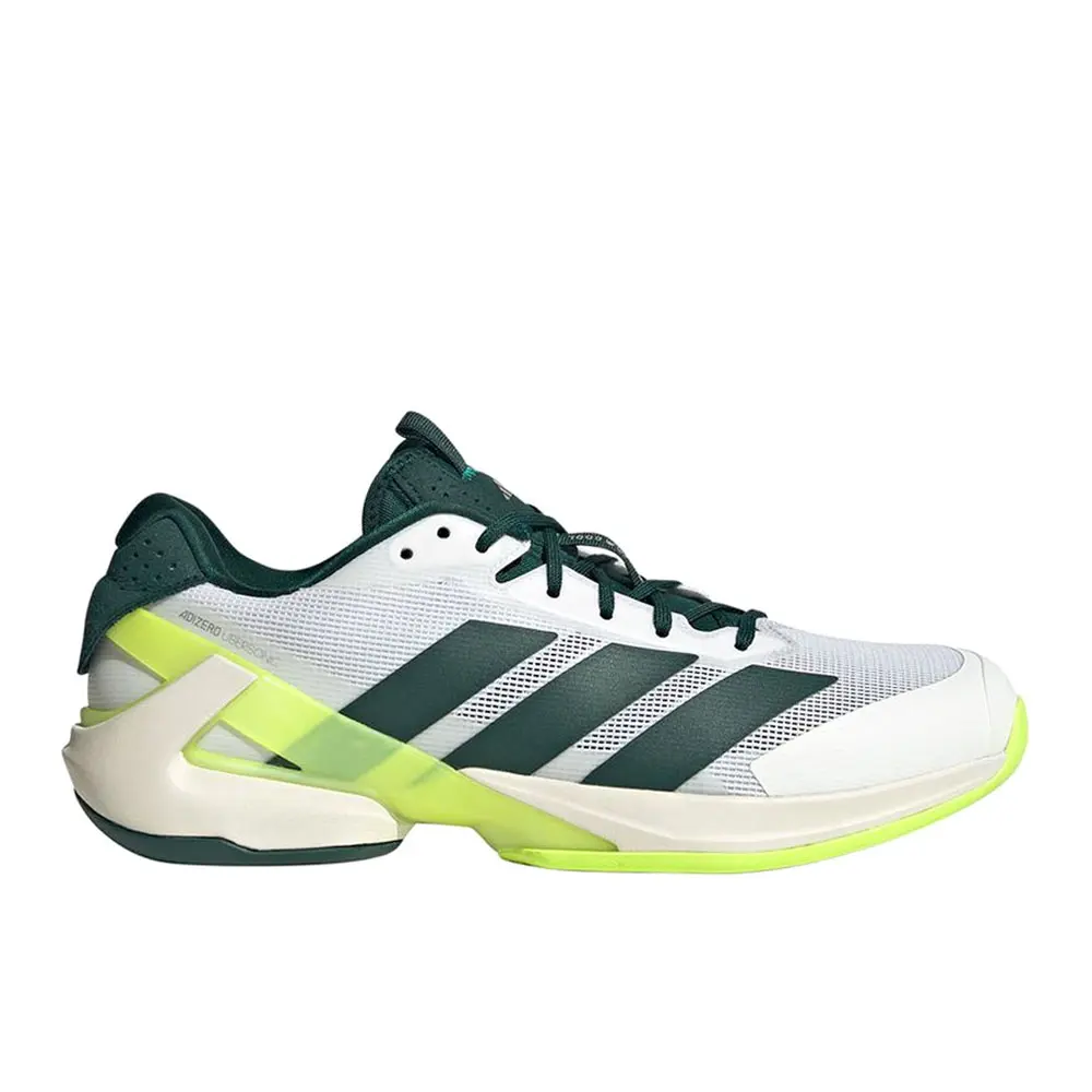 adidas Mens Adizero Ubersonic 5 Tennis Sneakers Shoes - Black, Green, White