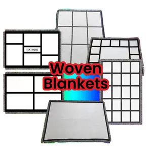 100%  polyester Sublimation Woven tapestry Throw Blanket *COMPARED TO OTHERS 50/50 cotton/poly