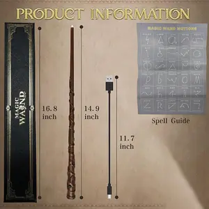 Magic wand, magic paper, real magic wand, magic wand with box, amazing effect reproduction, Halloween role play, tools, stick costume, cosplay party