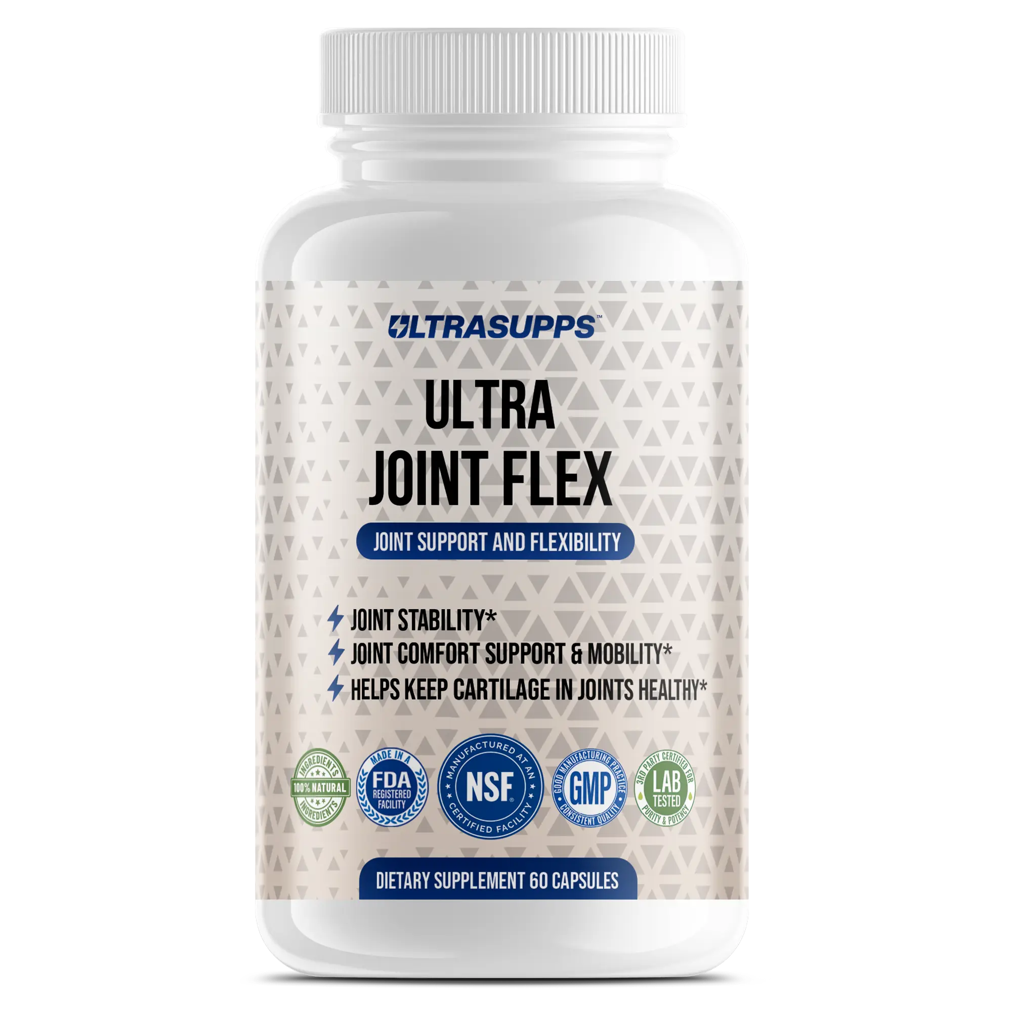 UltraSupps Ultra Joint Flex - 60 Capsules for Joint Support & Flexibility with Glucosamine, Boswellia, & Turmeric for Mobility & Cartilage Health & Healthcare