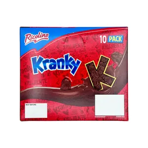Ricolino Kranky 10-Pack Chocolate Covered Cornflakes Mexican Candy Dulces Mexicanos Sweet Snack Bonbon Sugar Candies Crunchy mexican chocolate