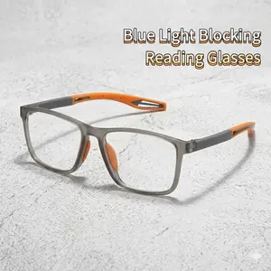 Reading Glasses for Men Sporty Design TR90 Blue Light Blocking Reader Comfortable and Flexible Lightweight Parent Holiday Gift