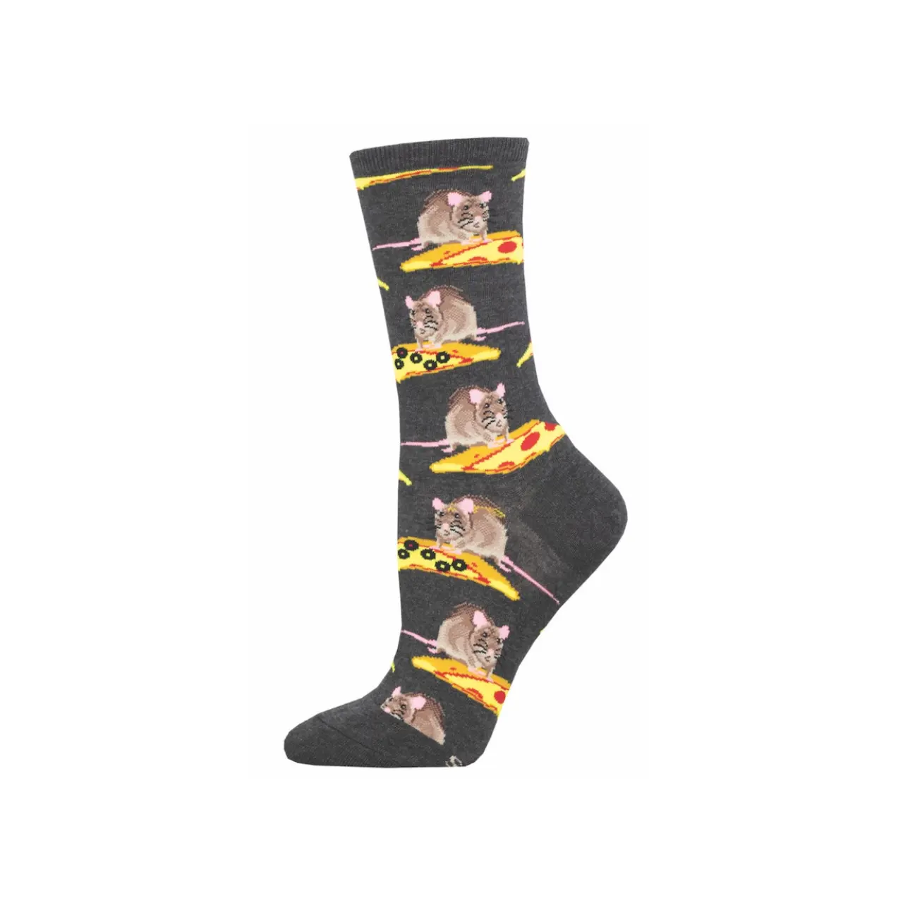 You Wanna Pizza Me Pizza Rat Crew Socks - Womens
