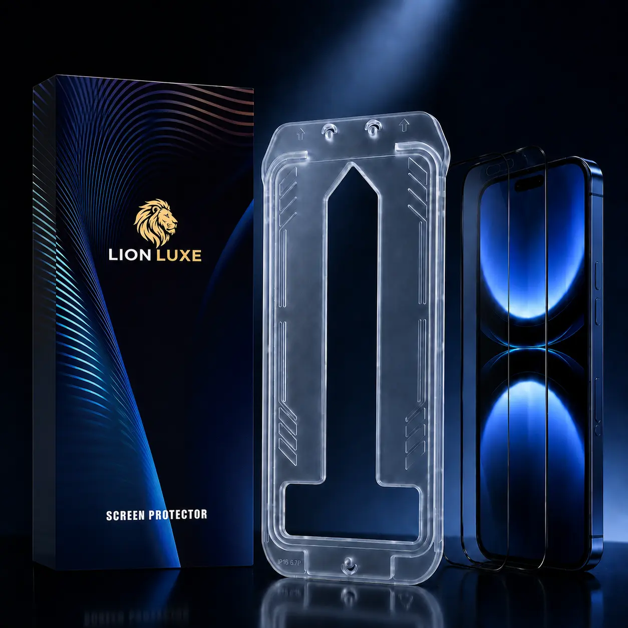 LION LUXE Premium Tempered Glass Screen Protector for iPhone 16 Pro - Loved by 1,000+ Customers, Fingerprint-Resistant, Impact-Resistant, 28° Privacy Protection, 5-Layer Coating Tech, Ultra-Thin Edges, HD Display