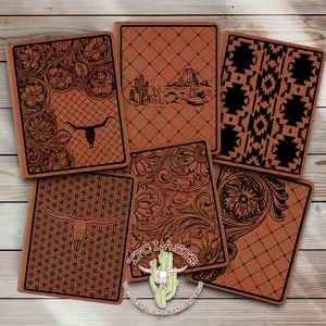 Western Small Portfolio with Notepad - Various Designs
