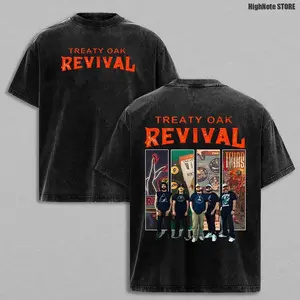 Treaty Oak Revival Vintage Acid Washed T-Shirt – Oversized Graphic Tee, Country Rock Band Shirt, Texas Music Aesthetic Streetwear, Retro Tour Style Design, Casual Soft Cotton Unisex Top, Men Women Wear, Gift for Treaty Oak Revival Fans DNX