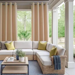 Half Price Drapes Grommet Villanova Outdoor Curtain
