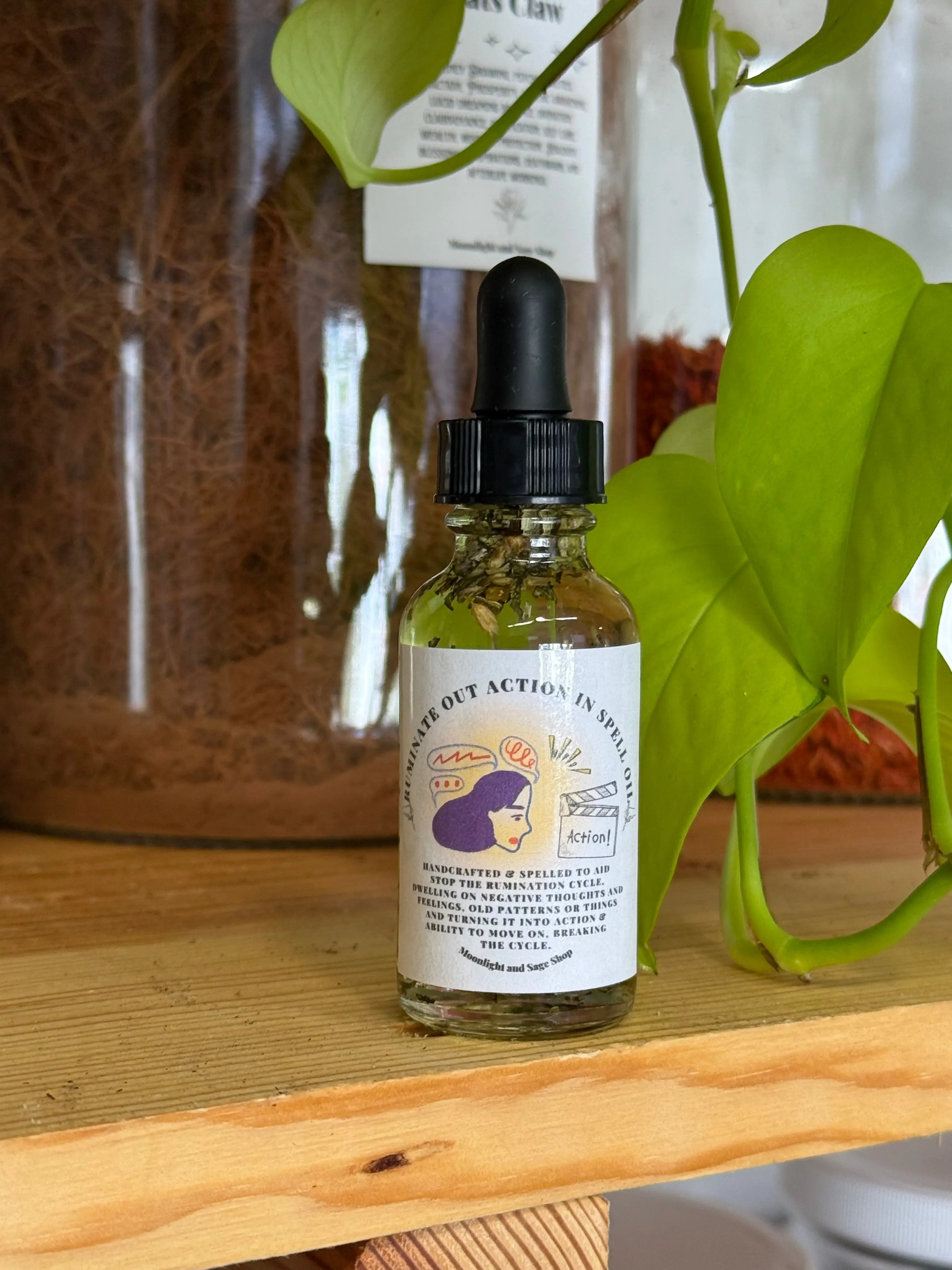 Ruminate Out Action In Ritual Spell Oil