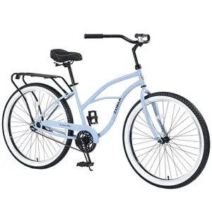 [Bellemave]26-Inch Single-Speed Bicycle, Lightweight for Beach and Road Riding, Stable for Commuting, Easy to Assemble, Unisex Design