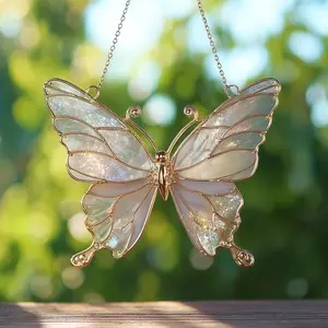 Iridescent Butterfly Suncatcher: Fairycore Window Décor