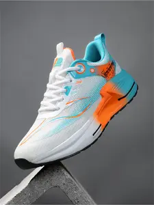 Women's Breathable Mesh Sporty Casual Shoes, Soft Elastic Shock Absorption, Anti-Slip Comfortable Training Sneakers, Sizes 37-47