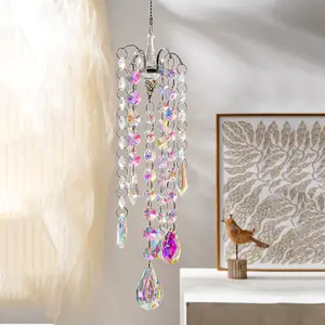 Colorful Resin Hanging Crystal Decoration, Sun Catcher Wind Chime for Home Garden Patio Window Sill Decor, Home Decor Ornaments, Hanging Room Decor, 1 Piece