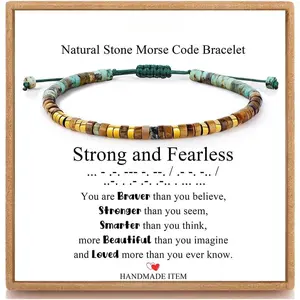Morse Code Bracelets Gifts for Women Mothers Day Birthday Graduation Gifts for Her Women Inspirational Funny  Christmas Stocking Stuffers Adjustable  Bracelets for Women