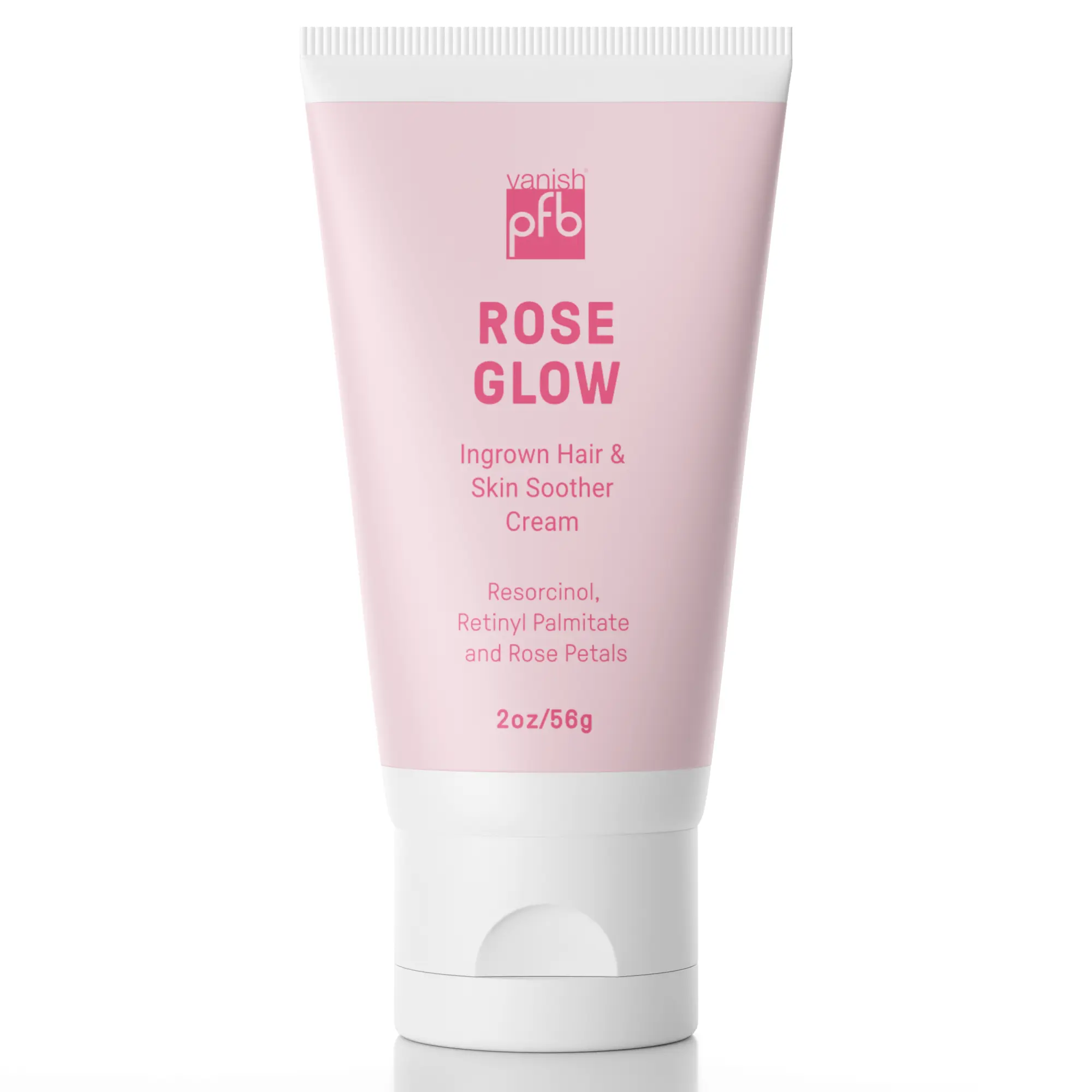 PFB Vanish Rose Glow | Alcohol-Free Ingrown Hair Soother & Hydrating Moisturizer