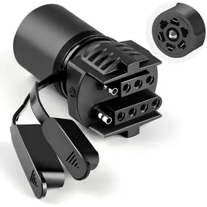 Adapter Trailer Light Adapter, 7-Pin Trailer Plug Adapter 2-in-1 Design - 7-Pin to 4-Pin Trailer Adapter and 7-Pin to 5-Pin Trailer Adapter, Professional 7-Pin Trailer Connector