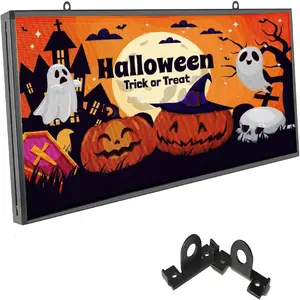 P3 Images Video Led Signs LED Display, IP65 Waterproof Outdoor Programmable Scrolling LED Sign, WIFI & USB Control, Adjustable Brightness